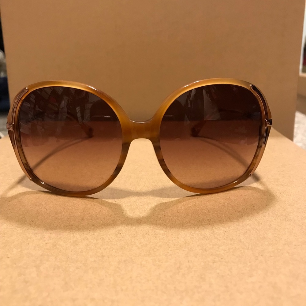 Michael Kors Blonde Horn Serena Sunglasses